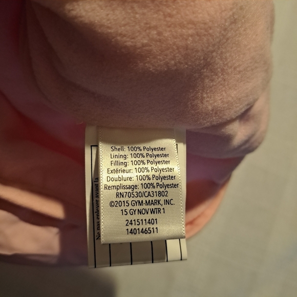 Gymboree girls size 5/6 pink puffer vest fleece lined - Picture 2 of 4